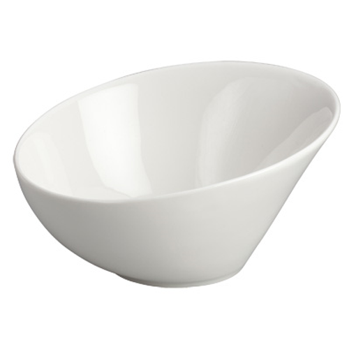 Winco WDP003-201 6-1/2" 1/2 qt Porcelain Creamy White Round Bowl (36 Each Per Case)