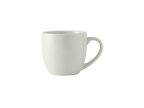 Tuxton BPM-120A 3" 12 Oz. Porcelain Porcelain White Round Milano Mug (2 Dozen Per Case)
