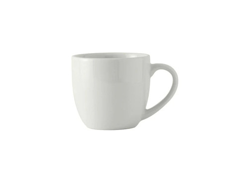 Tuxton BPM-120A 3" 12 Oz. Porcelain Porcelain White Round Milano Mug (2 Dozen Per Case)