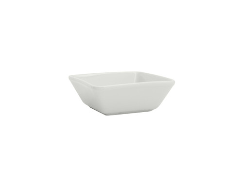 Tuxton GSP-530 12 Oz. Porcelain Porcelain White Square Bowl (1 Dozen)
