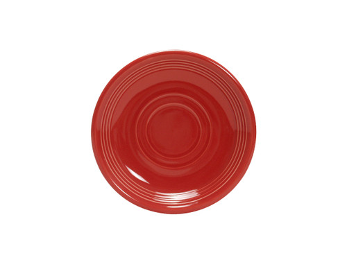 Tuxton CQE-060 6" Ceramic Cayenne Round Saucer (2 Dozen Per Case)