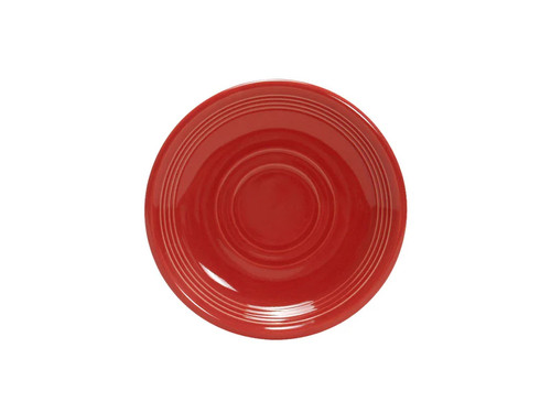 Tuxton CQE-060 6" Ceramic Cayenne Round Saucer (2 Dozen Per Case)