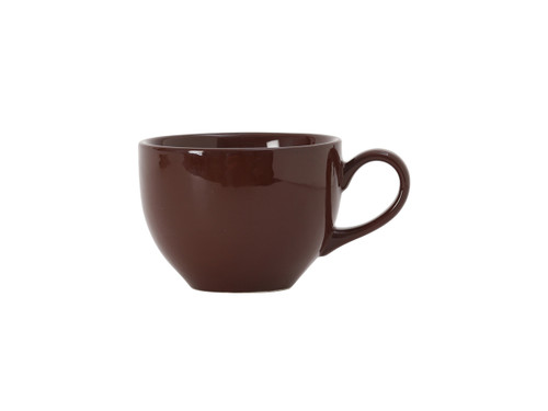 Tuxton DMF-0801 3-1/2" Ceramic Mahogany Cappuccino Cup (2 Dozen Per Case)
