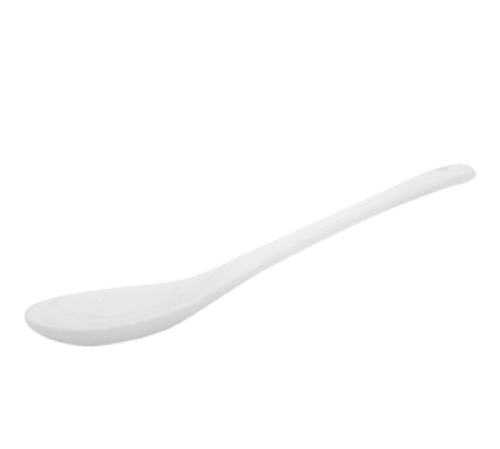 CAC China SPN-4 Super White Porcelain Gourmet Collection Tasting Spoon (6 Dozen Per Case)