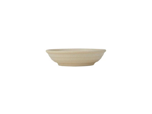 Tuxton VYD-041 4-1/4" 3-1/2 Oz. Porcelain Matte Beige Round Fruit Dish (2 Dozen Per Case)