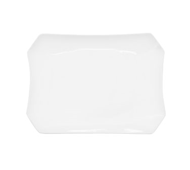 CAC China RCN-H34 Super White Porcelain Rectangular Clinton Platter (2 Dozen Per Case)