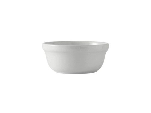 Tuxton BWB-1003 5-1/4" 10 Oz. Ceramic White Round Casserole Dish (1 Dozen)