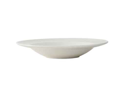 Tuxton TRE-9109 11" 18 Oz. Ceramic American White/Eggshell Round Pasta Bowl (1 Dozen)