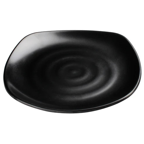 Winco WDM013-302 Plastic Black Square Plate (24 Each Per Case)