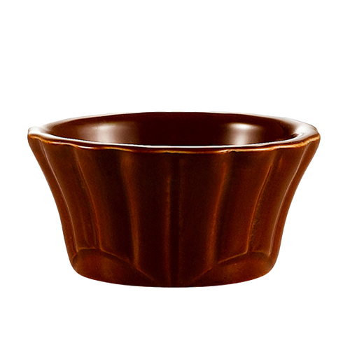 CAC China RMK-F6-BWN 6 Oz. Round Porcelain RMK Ramekin (3 Dozen Per Case)