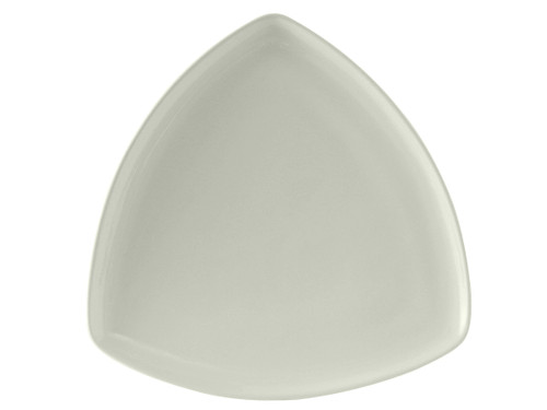 Tuxton BWZ-1177 Ceramic White Triangular Plate (1 Dozen)