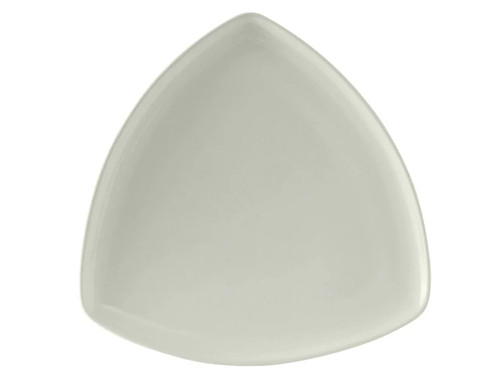 Tuxton BWZ-1177 Ceramic White Triangular Plate (1 Dozen)