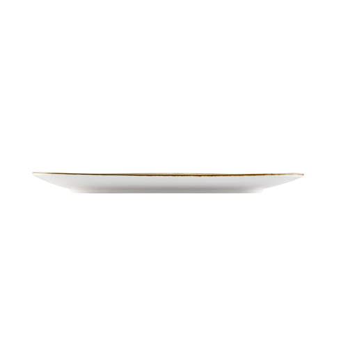 CAC China TUS-T41-BGE Desert Beige Porcelain Triangular Tucson Plate (1 Dozen)