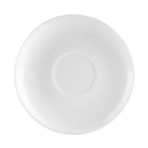CAC China UVS-36 4.5" Dia. Super White Porcelain Round Universal Saucer (3 Dozen Per Case)