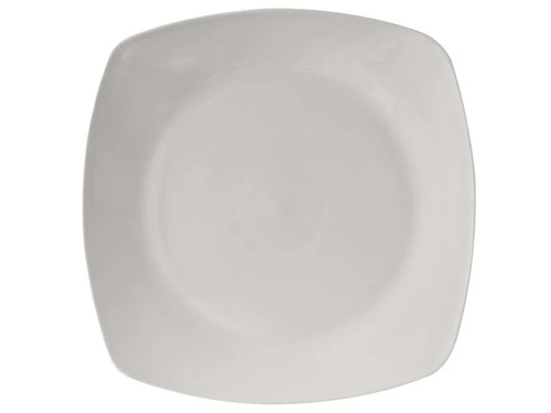 Tuxton BWH-126C Ceramic White Square Plate (6 Each Per Case)
