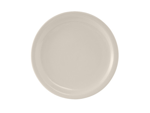 Tuxton TNR-022 8-1/8" Ceramic American White/Eggshell Round Plate (3 Dozen Per Case)