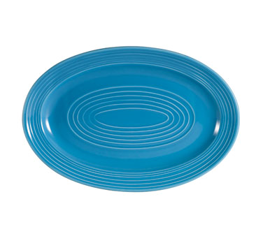 CAC China TG-13-PCK Peacock Porcelain Oval Tango Platter (1 Dozen)