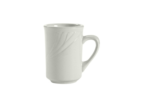 Tuxton YPM-080 2-7/8" 7-1/2 Oz. Ceramic Porcelain White Mug (3 Dozen Per Case)