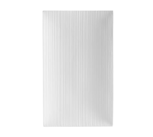 CAC China SUS-RT13 Bone White Porcelain Rectangular Sushi Signature Platter (1 Dozen)