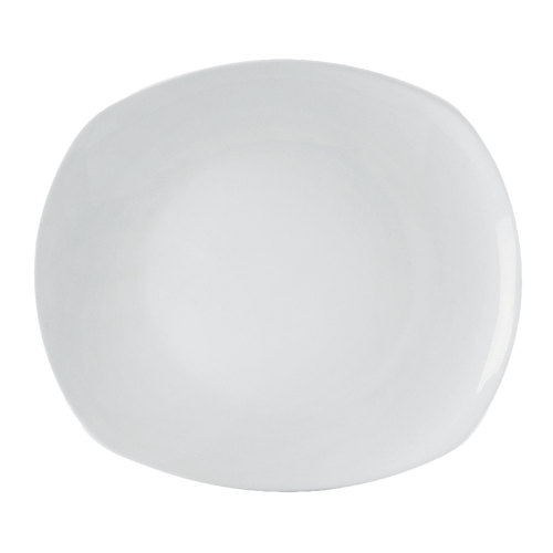 CAC China KYT-16 Super White Porcelain Rectangular Key West Plate (1 Dozen)
