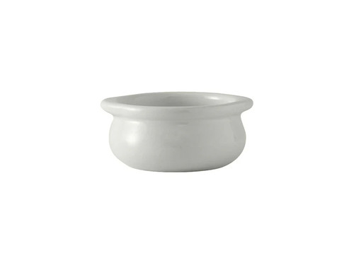 Tuxton BWS-1203 Ceramic White Onion Soup Crock (1 Dozen)
