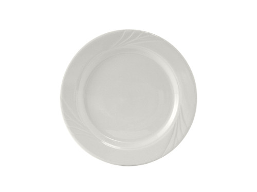 Tuxton YPA-072 7-1/4" Porcelain Porcelain White Round Plate (3 Dozen Per Case)