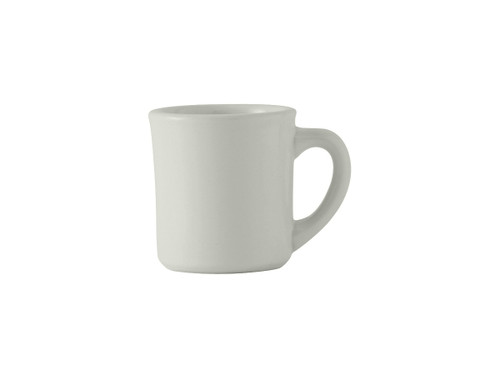 Tuxton BWM-0802 3-3/8" 9 Oz. Ceramic White Old Time Mug (2 Dozen Per Case)