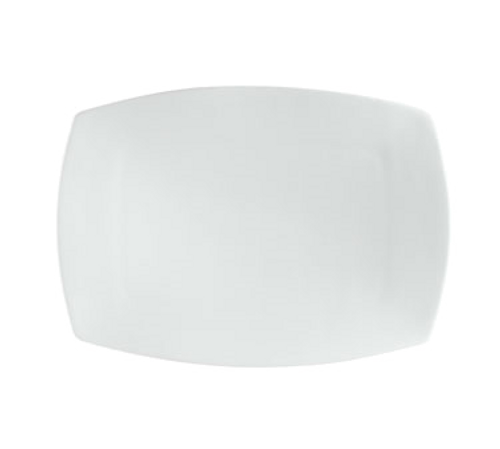 CAC China SHA-93 Super White Porcelain Rectangular Sushia Platter (1 Dozen)