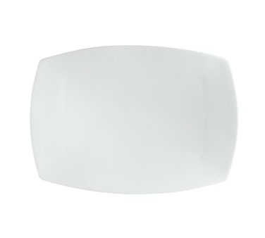 CAC China SHA-93 Super White Porcelain Rectangular Sushia Platter (1 Dozen)