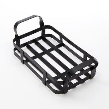American Metalcraft BWC9 Metal Black Rectangular Condiment Rack