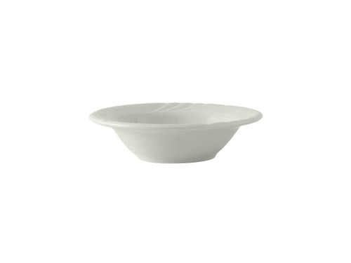 Tuxton YPD-063 6" 6-1/2 Oz. Porcelain Porcelain White Round Grapefruit (3 Dozen Per Case)