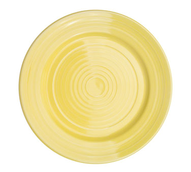 CAC China TG-21-SFL 12" Dia. Sunflower Porcelain Round Tango Plate (1 Dozen)