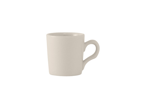 Tuxton TRE-028 2-1/8" 2-3/4 Oz. Ceramic American White/Eggshell Espresso Cup (3 Dozen Per Case)