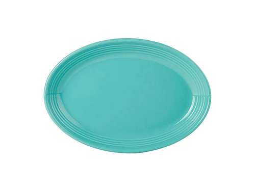 Tuxton CIH-0962 Ceramic Island Blue Round Platter (2 Dozen Per Case)