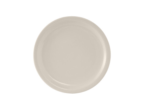 Tuxton TNR-007 7-1/4" Ceramic American White/Eggshell Round Plate (3 Dozen Per Case)
