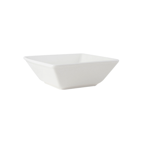 Tuxton ABU-531 24 Oz. Ceramic Pearl White Square Bowl (1 Dozen)
