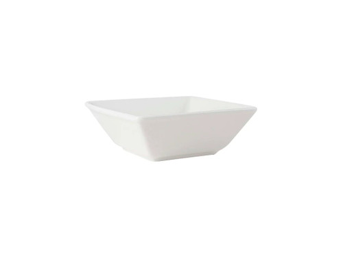 Tuxton ABU-531 24 Oz. Ceramic Pearl White Square Bowl (1 Dozen)