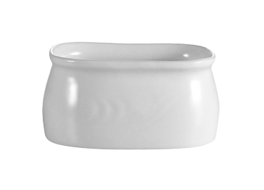 CAC China RSV-HSP Super White Porcelain Rectangular Roosevelt Sugar Packet Holder (4 Dozen Per Case)