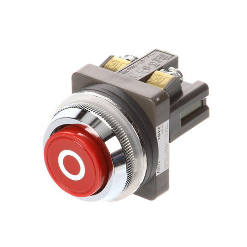 42MC-Y74 STP BTN, RED W/EXT HD,STD RING