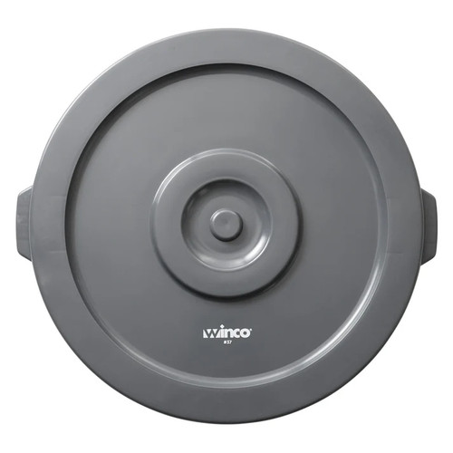 Winco PTCL-32-2 Gray Plastic Flat Lid for PTC-32G - 6 Each per Case
