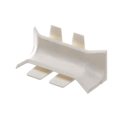 29-01393 WHITE PLASTIC CORNER TRIM 3/4