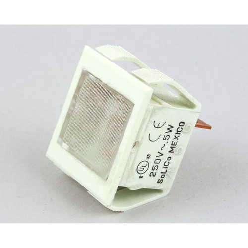 R0226 LIGHT, IND. 250V CLEAR, RECT.