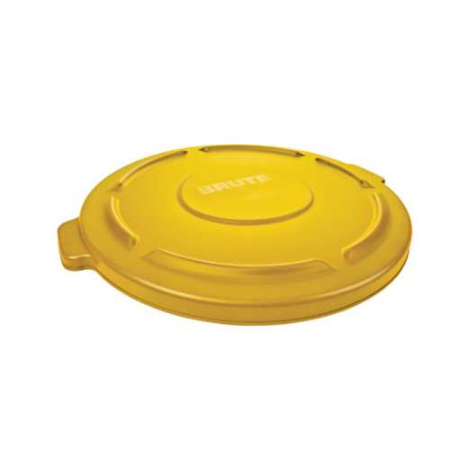 Rubbermaid FG260900YEL Plastic Yellow BRUTE Container Lid (6 Each Per Case)