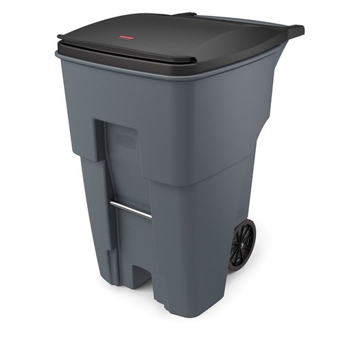 Rubbermaid FG9W2200GRAY 95 Gal. Gray Plastic BRUTE Roll-Out Container