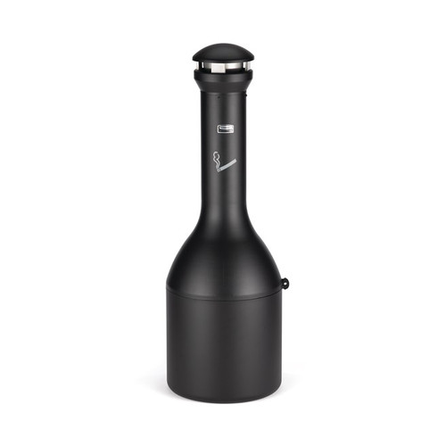 Rubbermaid FG9W3300BLA Traditional Smoking Receptacle