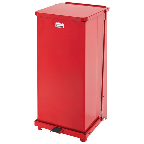 Rubbermaid FGST24EPLRD 13 Gal. Red The Defenders Step Can