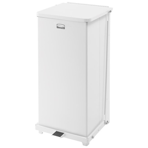 Rubbermaid FGST24EPLWH 13 Gal. White The Defenders Step Can