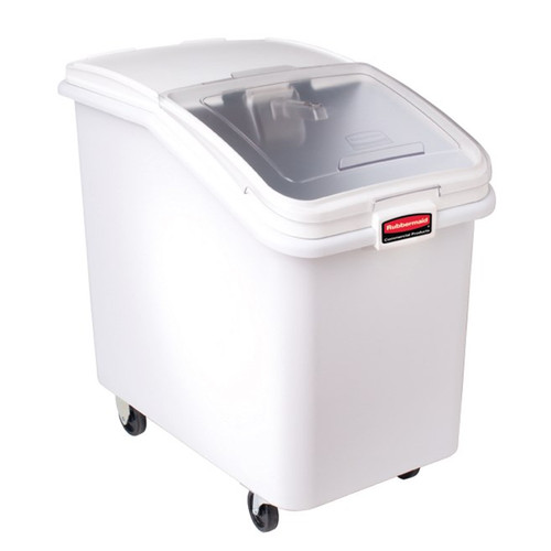 Rubbermaid FG360388WHT 4.13 Cu. Ft. Seamless Mobile ProSave Ingredient Bin