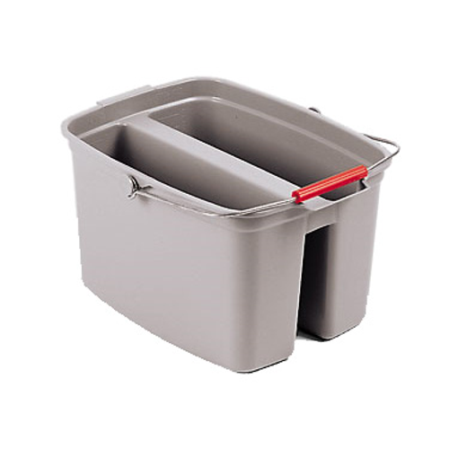Rubbermaid FG261700GRAY 17 Qt. Gray Double Pail (6 Each Per Case)