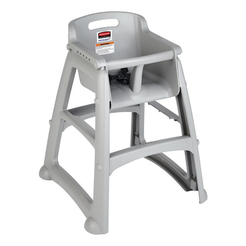 Rubbermaid FG780508PLAT Platinum with Wheels Sturdy Chair Youth Seat